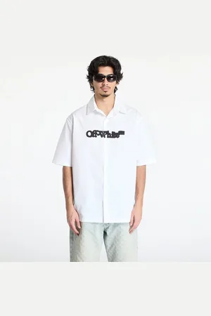 OFF-WHITE Chemise Spray Arrow Popl Bowling Shirt / Black L