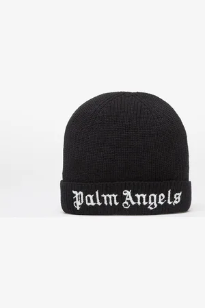 Palm Angels Logo Knit Beanie / White I
