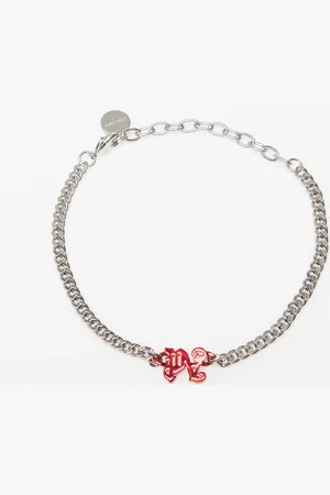 Palm Angels Pa Monogram Chain Bracelet / Red Universal