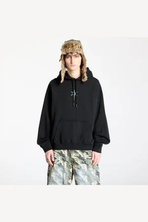 MARCELO BURLON Sweatshirt County Goth Boxy Hoodie / Deep Green L