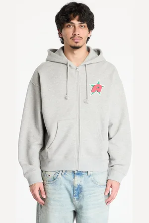 AWAKE NY Sweatshirt Star A Zip Up Hoodie L