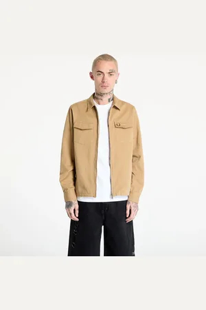 Fred Perry Chemise Twill Zip-Through Overshirt M