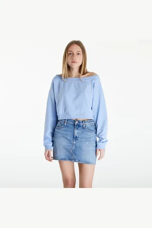Tommy Hilfiger Sweatshirt Tommy Jeans Cropped Off Shoulder Sweatshirt L