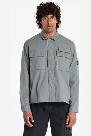 C.P. Company Veste Organic Gabardine Utility Lens Shirt L