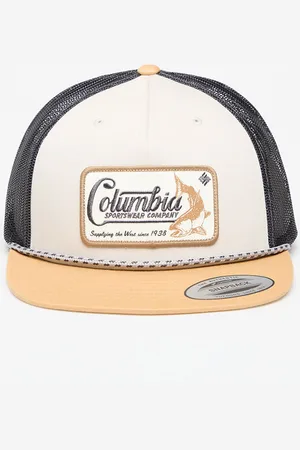 Columbia ™ Flat Brim Snapback Cap / Light Camel/ Shark Universal