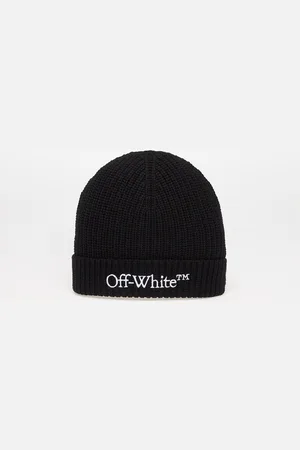 OFF-WHITE Bookish Classic Knit Beanie / White Universal