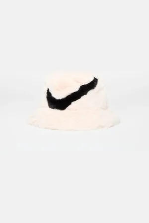 Nike Apex Faux Fur Swoosh Bucket / Black S