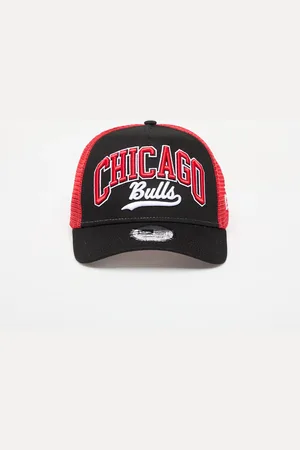 New Era Chicago Bulls NBA Script 9FORTY E-Frame Trucker Adjustable Cap Universal