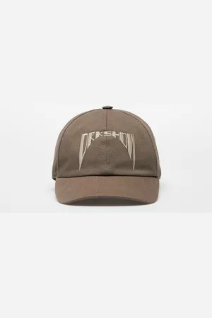 Rick Owens Embroidered Denim Baseball Cap / Pearl L