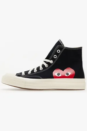Comme des Garçons Baskets Converse x Comme des Garcons PLAY Chuck 70 Hi / White/ High Risk Red EUR 42