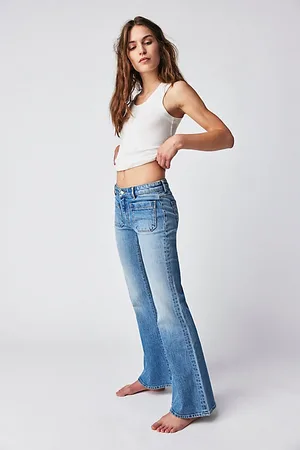 Rollas Jean évasé taille basse East Coast en , pour femme taille: 31 chez Free People