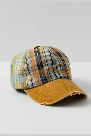 Free People Casquette de baseball à carreaux mélangés Crossroads par en , pour femme