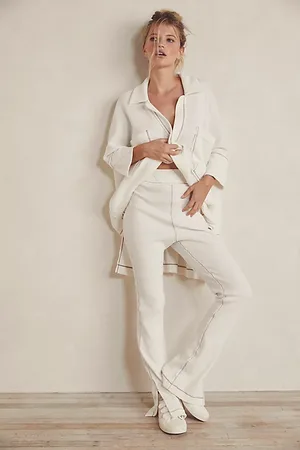 Free People Pantalon mince évasé Under The Stars par en , pour femme chez Free People