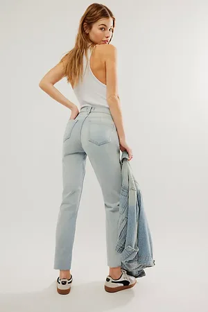 Jeans Larges et Taille Haute en taille 33 30 pour Femme FASHIOLA