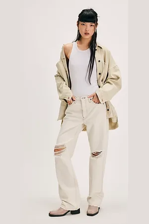 RE/DONE Jeans Longs Relax en , pour femme taille: 27 chez Free People