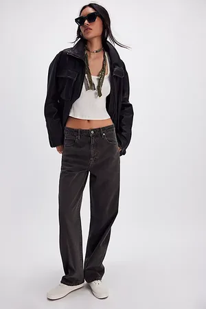 Frame Jean barrel long en , pour femme taille: 28 chez Free People