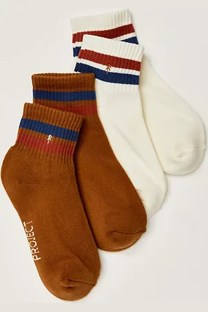 Parks Project Lot de 2 Chaussettes Courtes Trail Crew par en , pour femme taille: XS/S chez Free People
