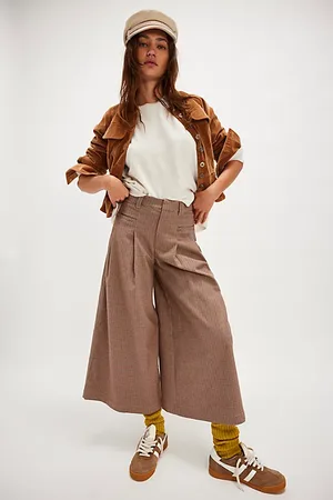 Free People Pantalon Amara Raccourci Jambes Larges par en , pour femme taille: US 14