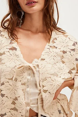 Free People Veste en Dentelle Romona par en , pour femme