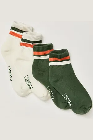 Parks Project Lot de 2 Chaussettes Courtes Trail Crew par en , pour femme taille: XS/S chez Free People