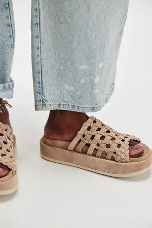 Paloma Barceló Nadira Suede Flatform Sandals par en , pour femme taille: EU 37 chez Free People