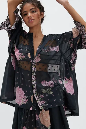 Free People Hey Lover Printed Sleep Shirt par en , pour femme chez Free People