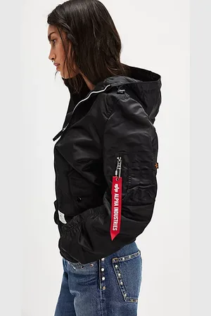 Alpha Industries Blouson Aviateur à Capuche L-2B Gen II en , pour femme chez Free People