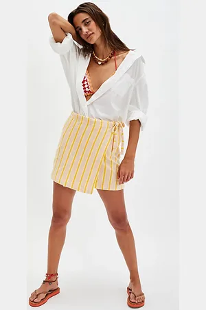 The Tiny Big Sister La Jupe-Short Rayée Petite Grande Saur par en , pour femme taille: S/M chez Free People