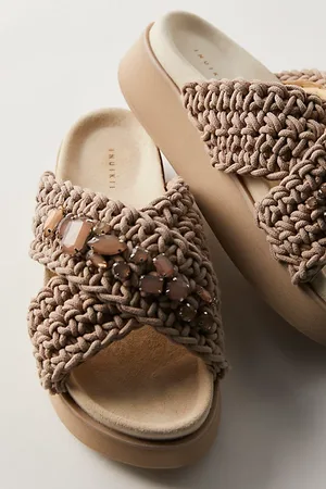 INUIKII Sandales Compensées Tissées Cleo par en , pour femme taille: EU 38 chez Free People