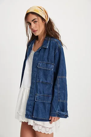 NSF Veste en jean oversize Romeo en , pour femme taille: L/XL chez Free People
