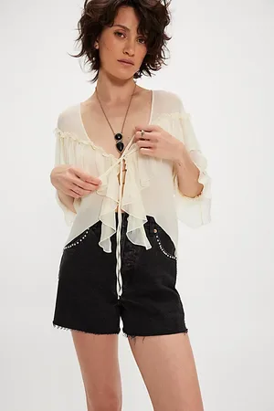 Rollas Short Clouté Mirage ACDC de en , pour femme taille: 28 chez Free People