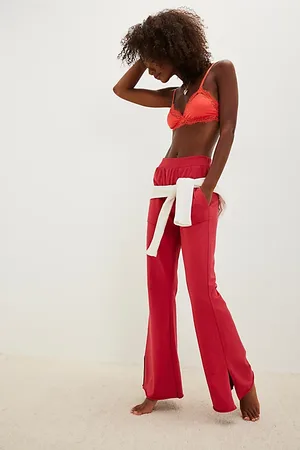 NSF Pantalon Évasé Fendu Latéral Rusty en , pour femme chez Free People