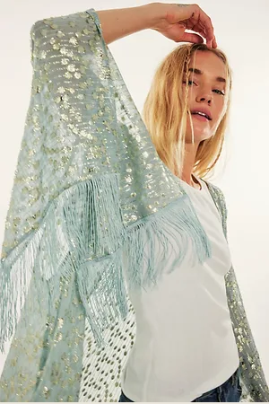 Free People Cardigan à franges Mirrorball par en , pour femme