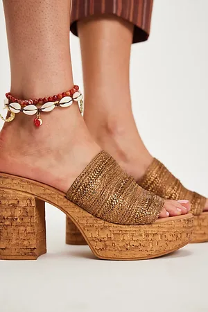 Seychelles Talons Compensés en Liège Applause par en , pour femme taille: US 10 chez Free People