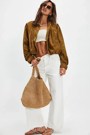 AGOLDE Jeans Low Curve Fray en , pour femme taille: 29 chez Free People