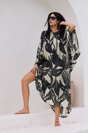 Free People Caftan long Palm Shadow par en , pour femme