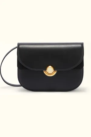 Furla Sfera Sac À Bandoulière Nero Cuir De Veau Souple + Daim Femme