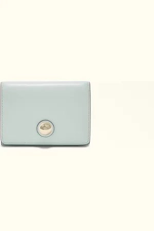 Furla Sfera Portefeuille Compact Laguna Cuir De Veau Souple Femme