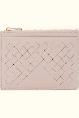 Furla Gerla Porte-cartes Corolla Cuir Nappa Tressé + Cuir Nappa Femme