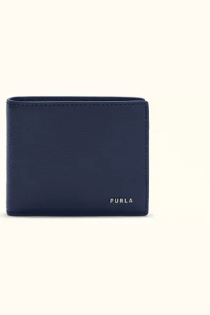 Furla Man Project Portefeuille À Deux Volets Mediterraneo Cuir De Veau Texturé Milos Homme