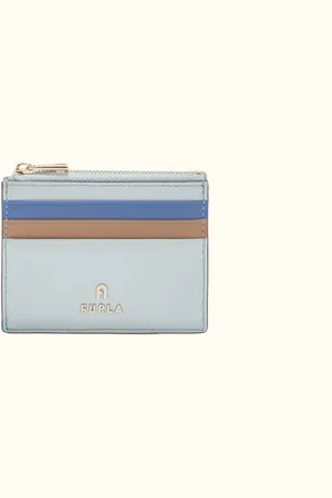 Furla Camelia Porte-cartes Artemisia Cuir De Veau Souple Color-block Roma Femme