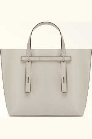 Furla Man Giove Sac Cabas Perla E Cuir De Veau Texturé Milos Homme