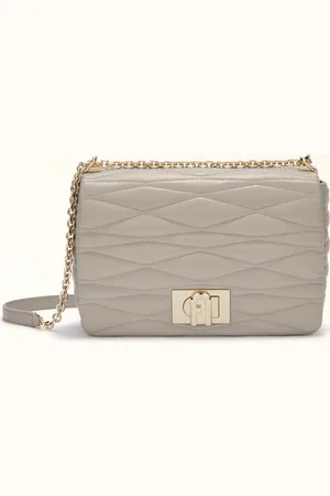 Furla 1927 Sac À Bandoulière M Vaniglia Cuir De Veau Nappa Matelassé Dattero Lux Femme