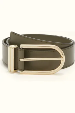 Furla Camelia Ceinture Fixe Sage Cuir De Veau Souple Femme