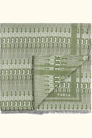 Furla Opportunity Foulard 70 X 200 Cm Toni Cactus Laine + Soie + Viscose Femme
