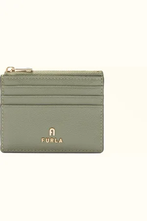 Furla Camelia Porte-cartes S Agave B Cuir Texturé Femme