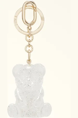 Furla Allegra Porte-clés Color Silver Plexiglas Pailleté Femme