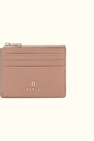 Furla Camelia Porte-cartes Tulle Cuir Texturé Femme
