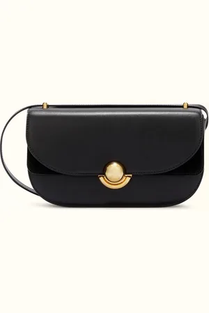 Furla Sfera Sac À Bandoulière Nero Cuir De Veau Souple + Daim Femme