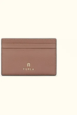Furla Camelia Porte-cartes Tulle Cuir Texturé Femme
